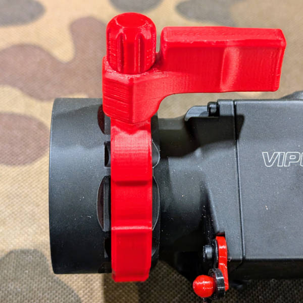Für Nitehog Viper 50 Next: Schnellverstellhebel für Vorsatzgerät-Fokus