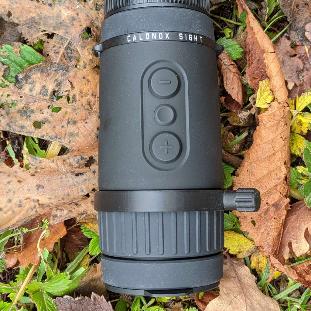 Schnellverstellhebel für den Fokus der Leica Calonox Wärmebildvorsatzgeräte - Nachtschwarz.