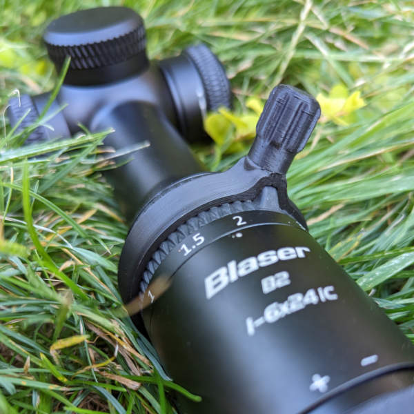 Jagawams Schnellverstellhebel für den die Vergrößerung der Blaser B2 Zielfernrohrserie. Zubehör für Zielfernrohre.