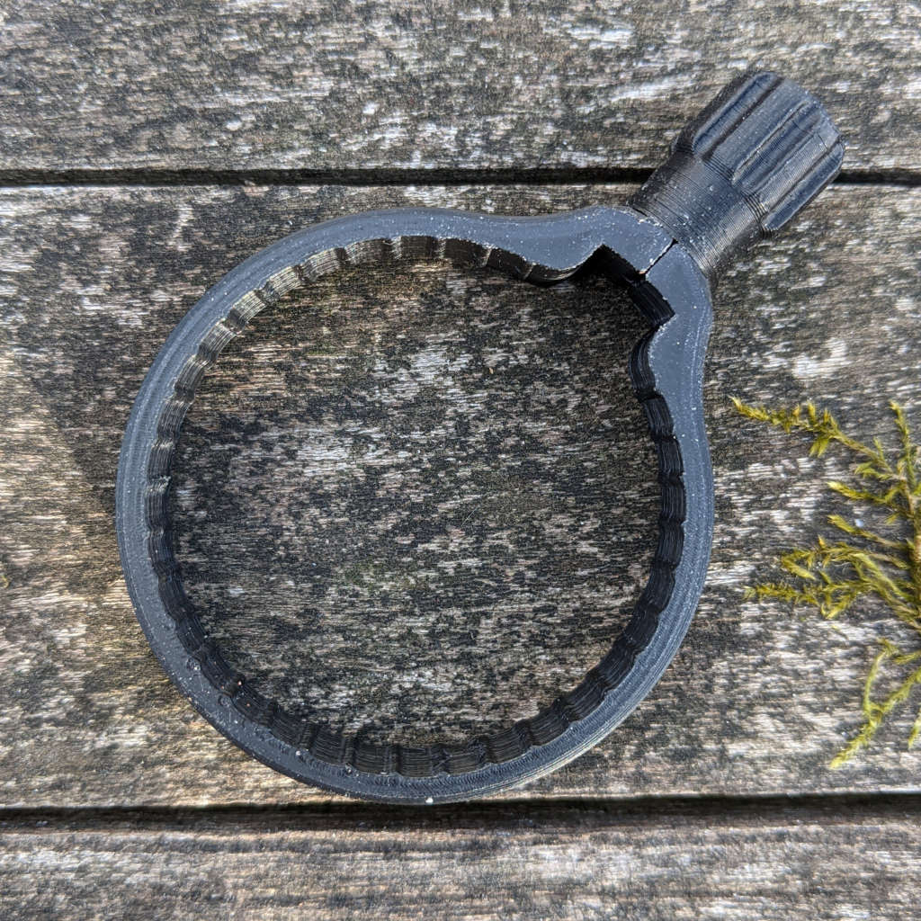Zubehör für Zielfernrohre: Schnellverstellhebel für DDoptics G3 Nachtfalken-Serie. Inline Ausführung in Nachtschwarz
