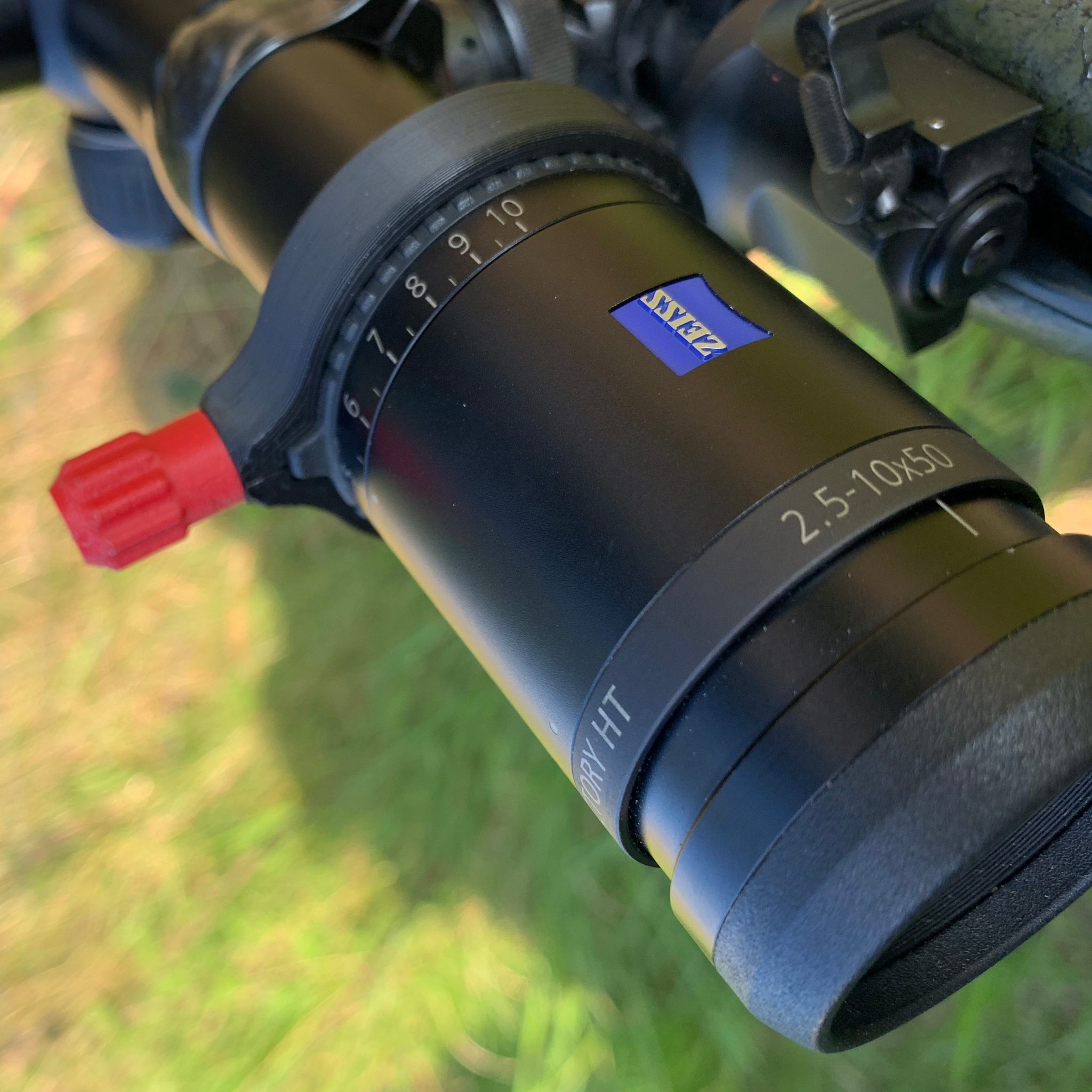 Zubehör für Zielfernrohre: Schnellverstellhebel für die Zeiss Victory HT Zielfernrohrserie. Inline Ausführung in Nachtschwarz.
