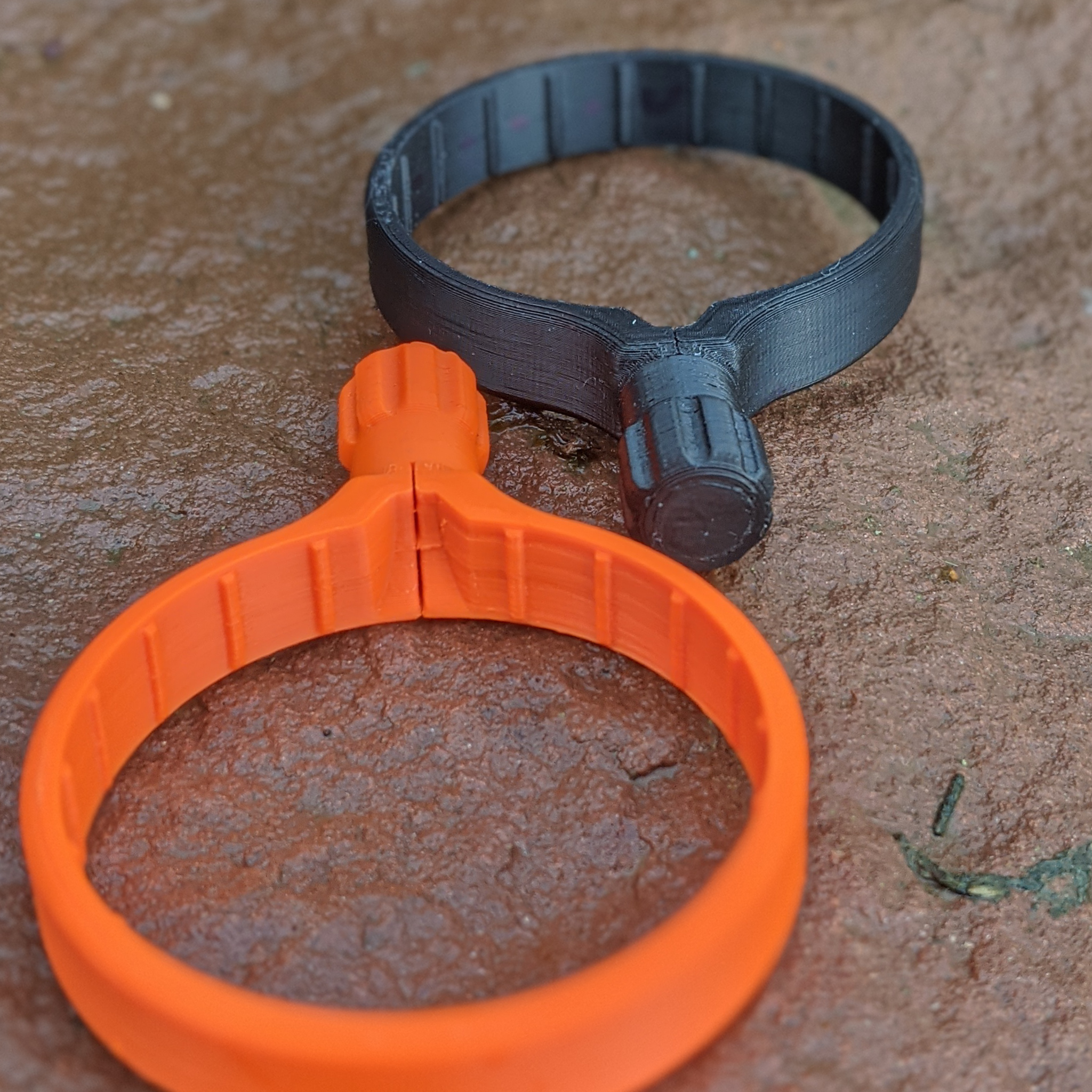Zubehör für Zielfernrohre: Schnellverstellhebel für die Steiner Ranger 6 Serie. Inline Ausführung in Signalorange und Nachtschwarz