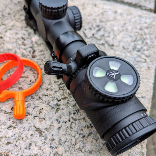 Jagawams Schnellverstellhebel für Trijicon Accupoint Zielfernrohre. Zubehör für Zielfernrohre, passgenau, ergonomisch.