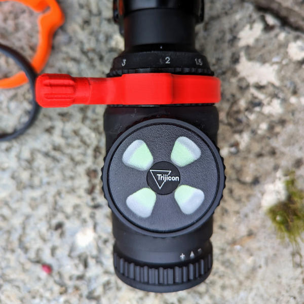 Jagawams Schnellverstellhebel für Trijicon Accupoint Zielfernrohre. Zubehör für Zielfernrohre, passgenau, ergonomisch.