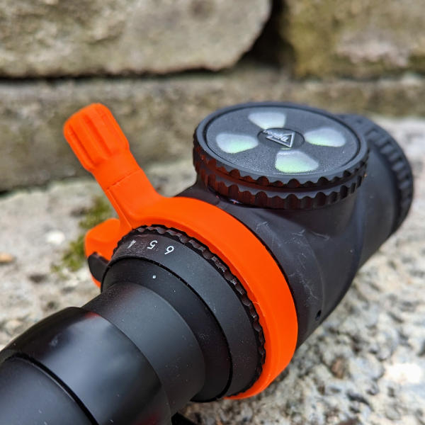 Jagawams Schnellverstellhebel für Trijicon Accupoint Zielfernrohre. Zubehör für Zielfernrohre, passgenau, ergonomisch.
