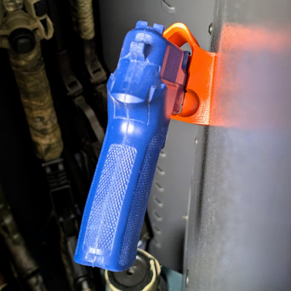 Magnetic block holster for Glock 17/19/22/27 and identical for gun cabinet - accessories for the gun cabinet