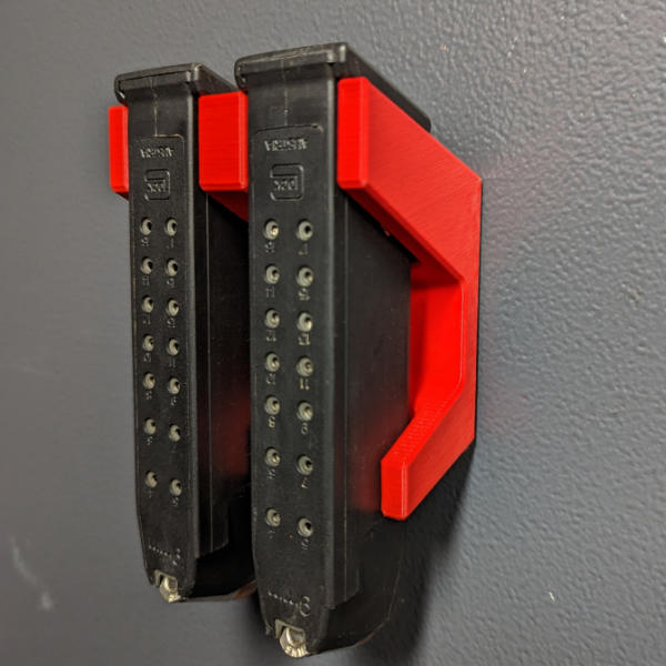 Magnetic magazine holder "Compact" for double row 9mm, .40 S&amp;W and .357 Sig Glock magazines for gun cabinet - Accessories for the gun cabinet