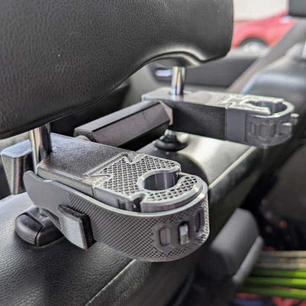 Gewehrhalter-System "Krabbe Pro" für Kopfstützen im Auto - Original Jagawams