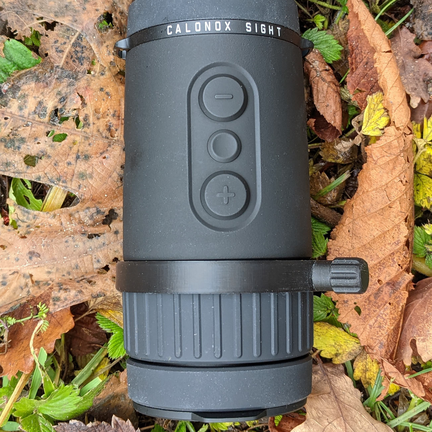 Zubehör für Vorsatzgeräte: Schnellverstellhebel für den Fokus der Leica Calonox Wärmebildvorsatzgeräte - Nachtschwarz.