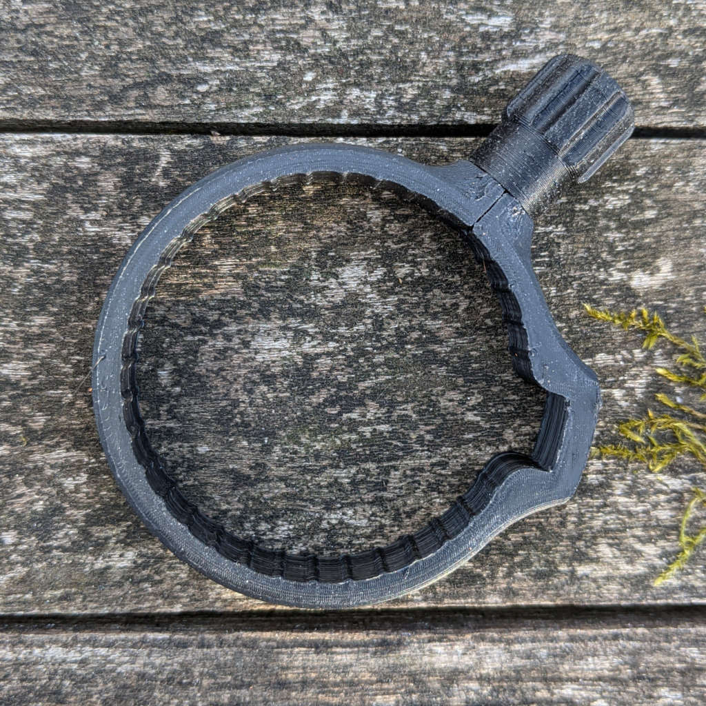 Zubehör für Zielfernrohre: Schnellverstellhebel für DDoptics G3 Nachtfalken-Serie. Versetzte Ausführung in Nachtschwarz