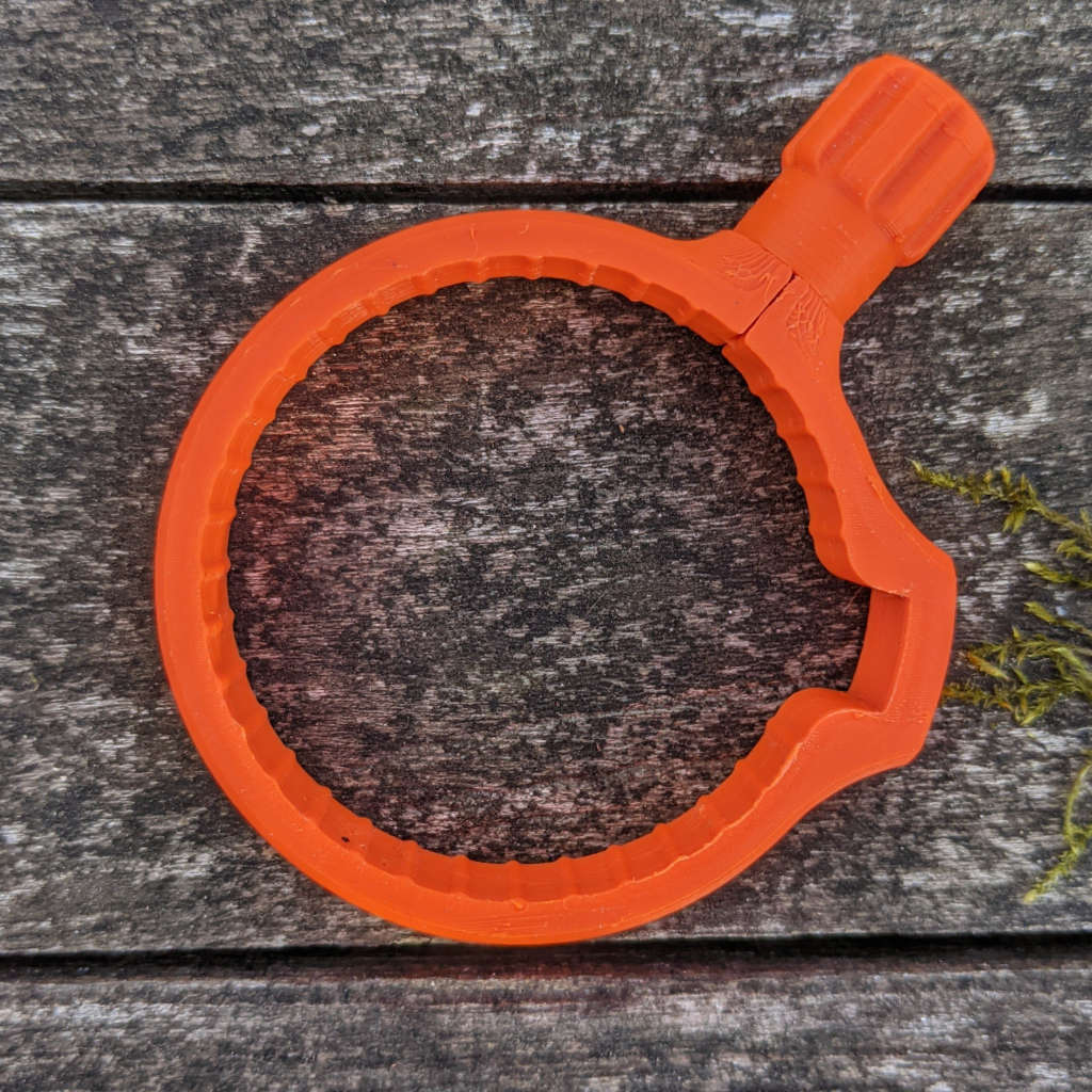 Zubehör für Zielfernrohre: Schnellverstellhebel für DDoptics G3 Nachtfalken-Serie. Versetzte Ausführung in Signalorange