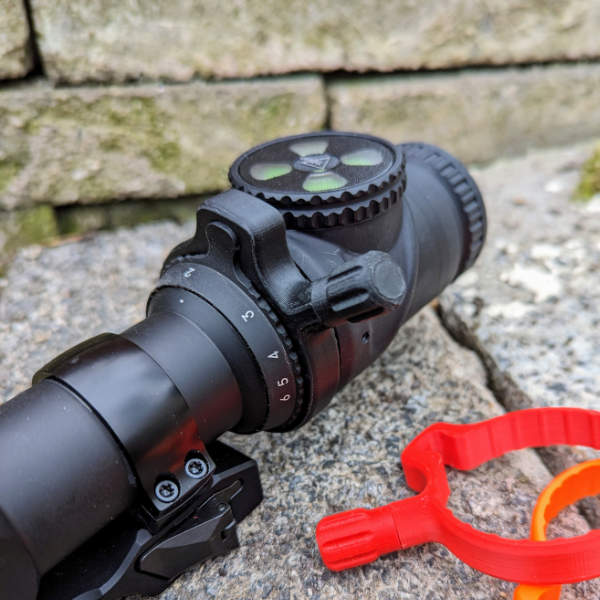 Jagawams Schnellverstellhebel für Trijicon Accupoint Zielfernrohre. Zubehör für Zielfernrohre, passgenau, ergonomisch.